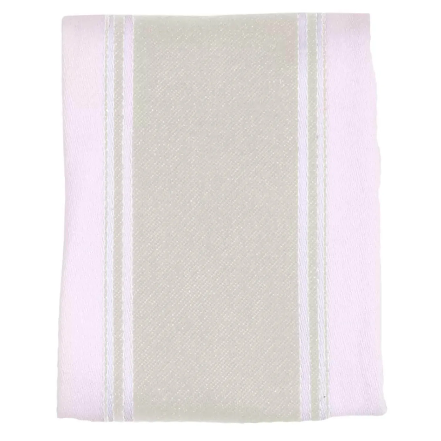 Dexam Love Colour Cotton Striped Tea Towel - Stone