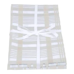 Dexam Love Colour 3-Piece Extra Large Cotton Tea Towels - Stone