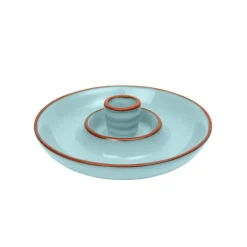 Sintra Dexam Glazed Terracotta Olive Dish - Duck Egg