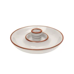 Sintra Dexam Glazed Terracotta Olive Dish - Stone