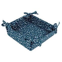 Sintra Dexam Recycled Cotton Spotted Bread Basket - Ink Blue