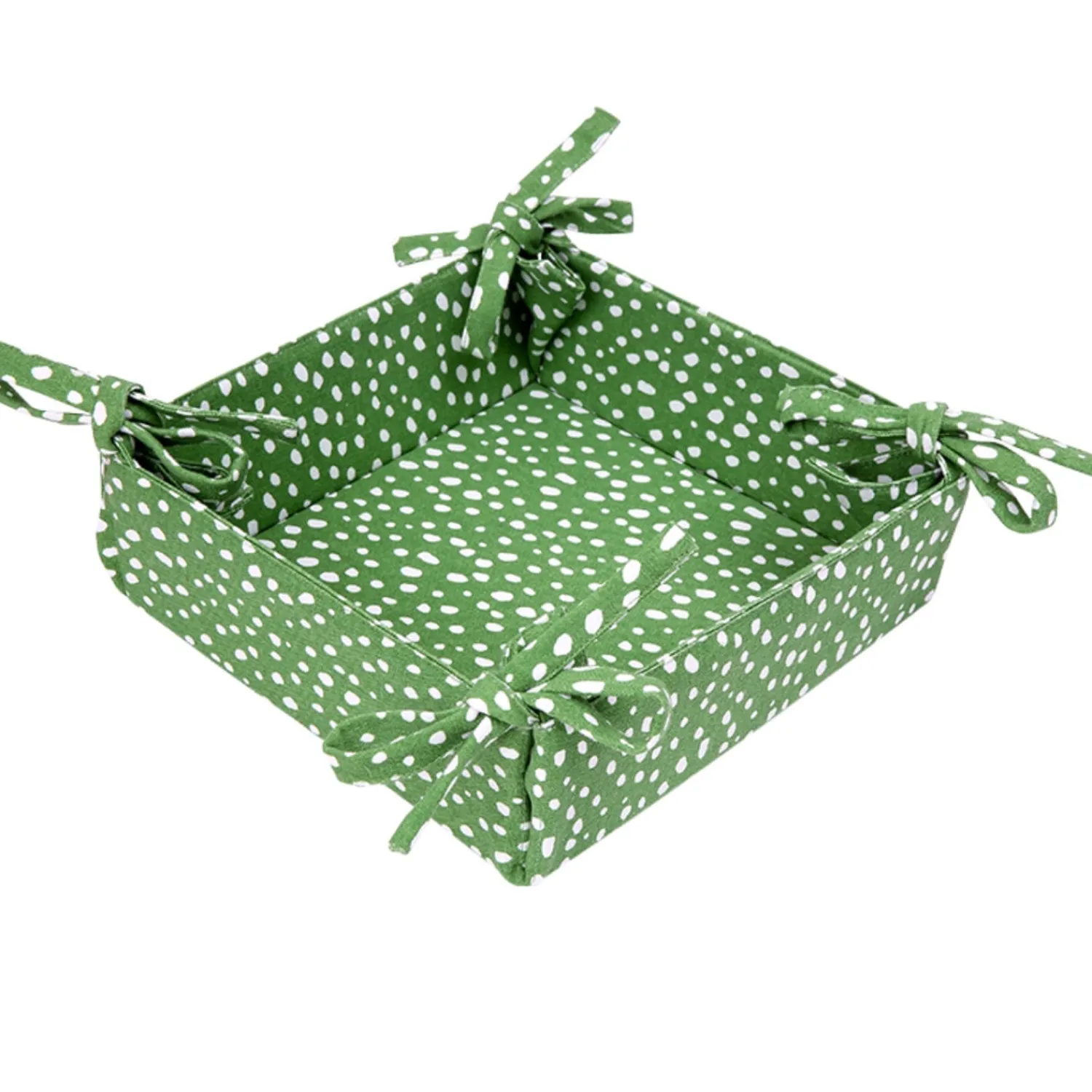 Sintra Dexam Recycled Cotton Spotted Bread Basket - Green