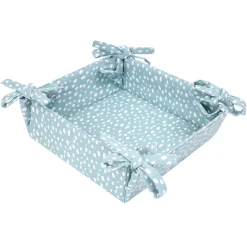 Sintra Dexam Recycled Cotton Spotted Bread Basket - Duck Egg