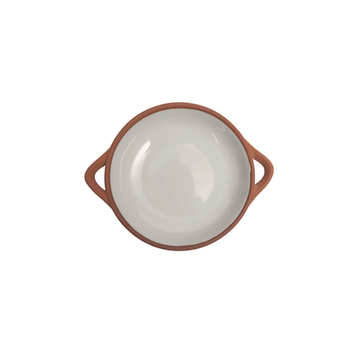 Sintra Dexam Small Glazed Terracotta Tapas Dish - Stone