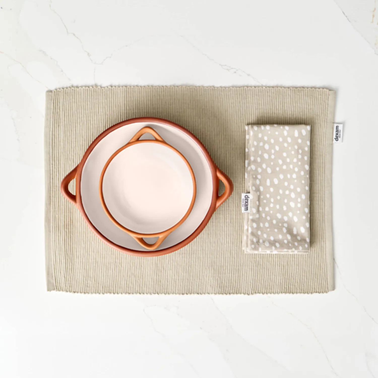 Sintra Dexam Small Glazed Terracotta Tapas Dish - Stone