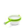 DreamFarm Spina Colander & Salad Spinner - Green & White