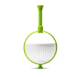 DreamFarm Spina Colander & Salad Spinner - Green & White