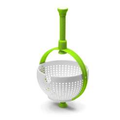 DreamFarm Spina Colander & Salad Spinner - Green & White