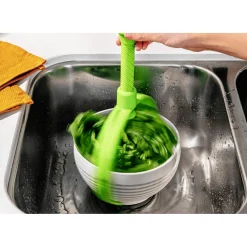 DreamFarm Spina Colander & Salad Spinner - Green & White