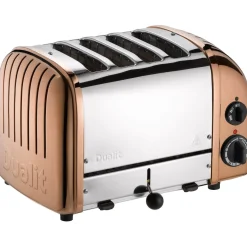 Dualit Classic 1.7 Litre Jug Kettle & 4-Slice Toaster Set - Copper & Chrome