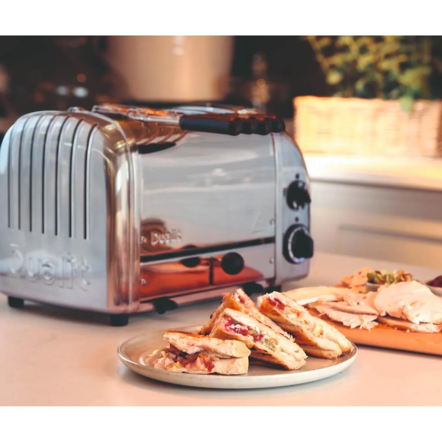 Dualit Classic Vario AWS 40378 4 Slice Toaster - Polished Steel