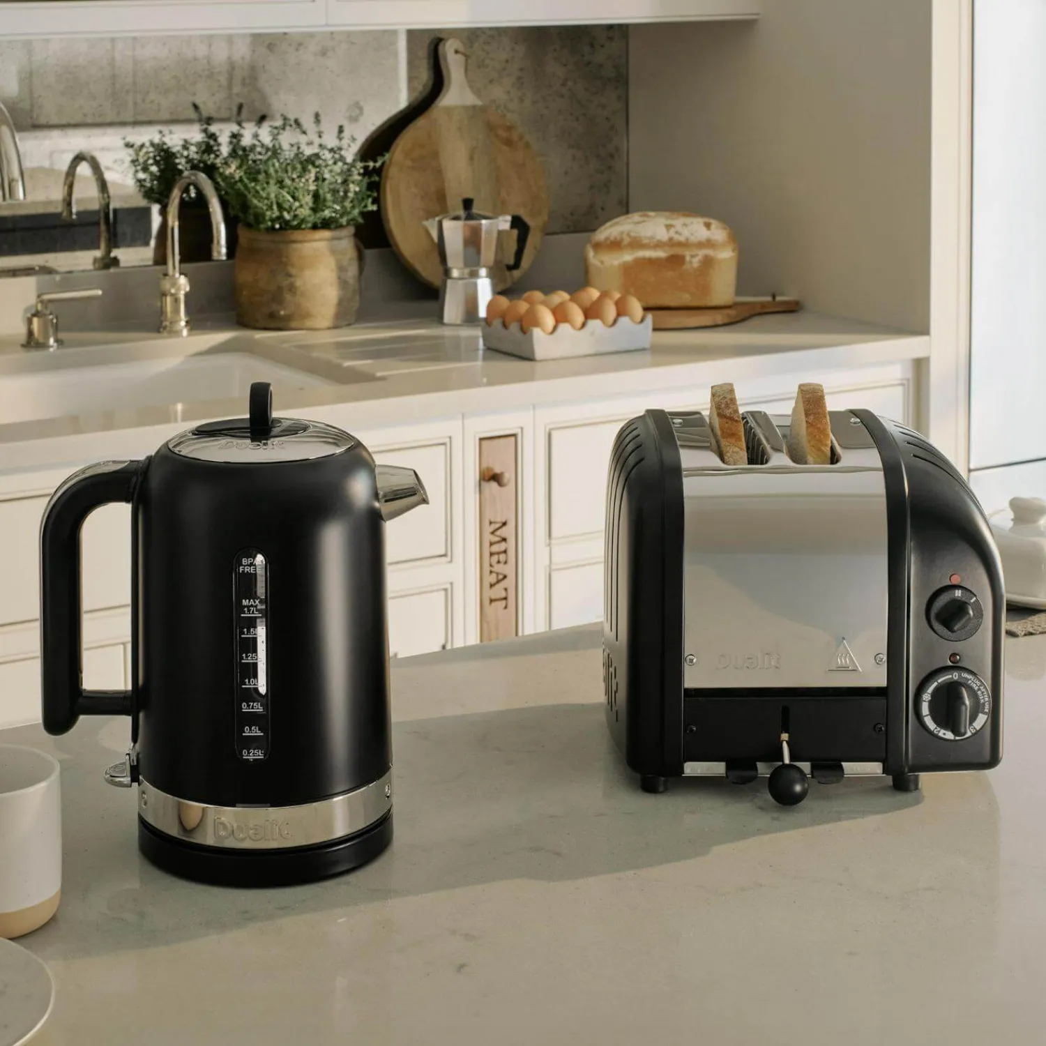Dualit Classic Vario AWS 20433 2 Slice Toaster - Matt Black