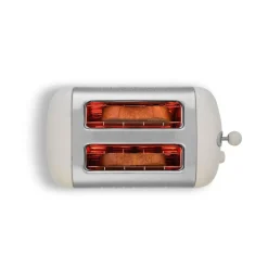 Dualit Lite 26213 2 Slice Toaster - Canvas White & Chrome