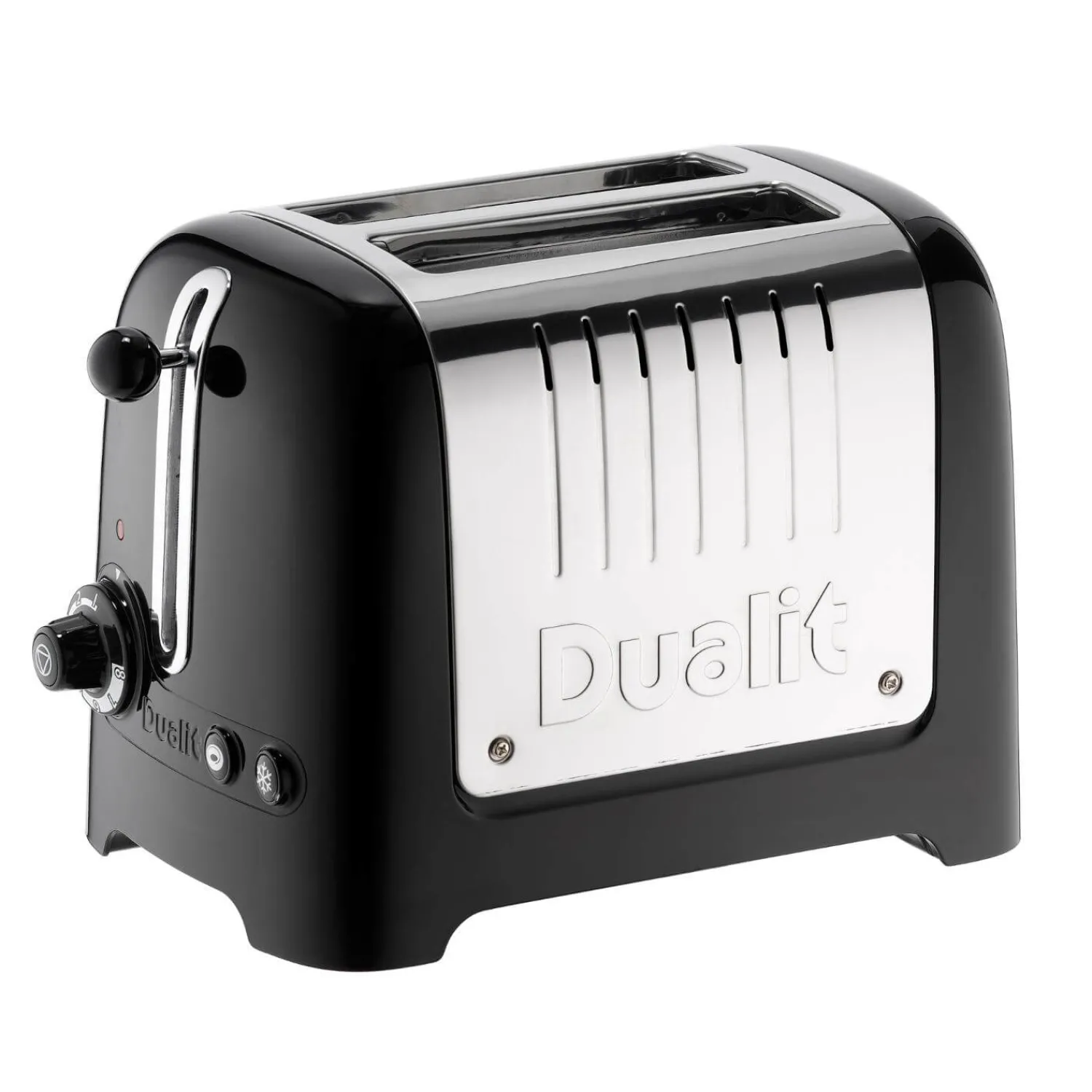 Dualit Lite 1.5 Litre Jug Kettle & 2-Slice Toaster Set - Black & Stainless Steel