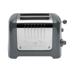 Dualit Lite Jug Kettle & 2 Slice Toaster Set - Polished Grey