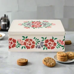 EMMA BRIDGEWATER Deep Rectangular Tin - Antique Roses