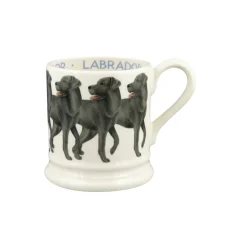 EMMA BRIDGEWATER Half Pint Mug - Black Labradors