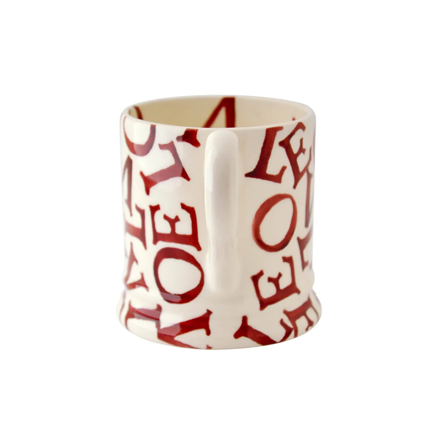 EMMA BRIDGEWATER Half Pint Mug - L.O.V.E - Polka Red