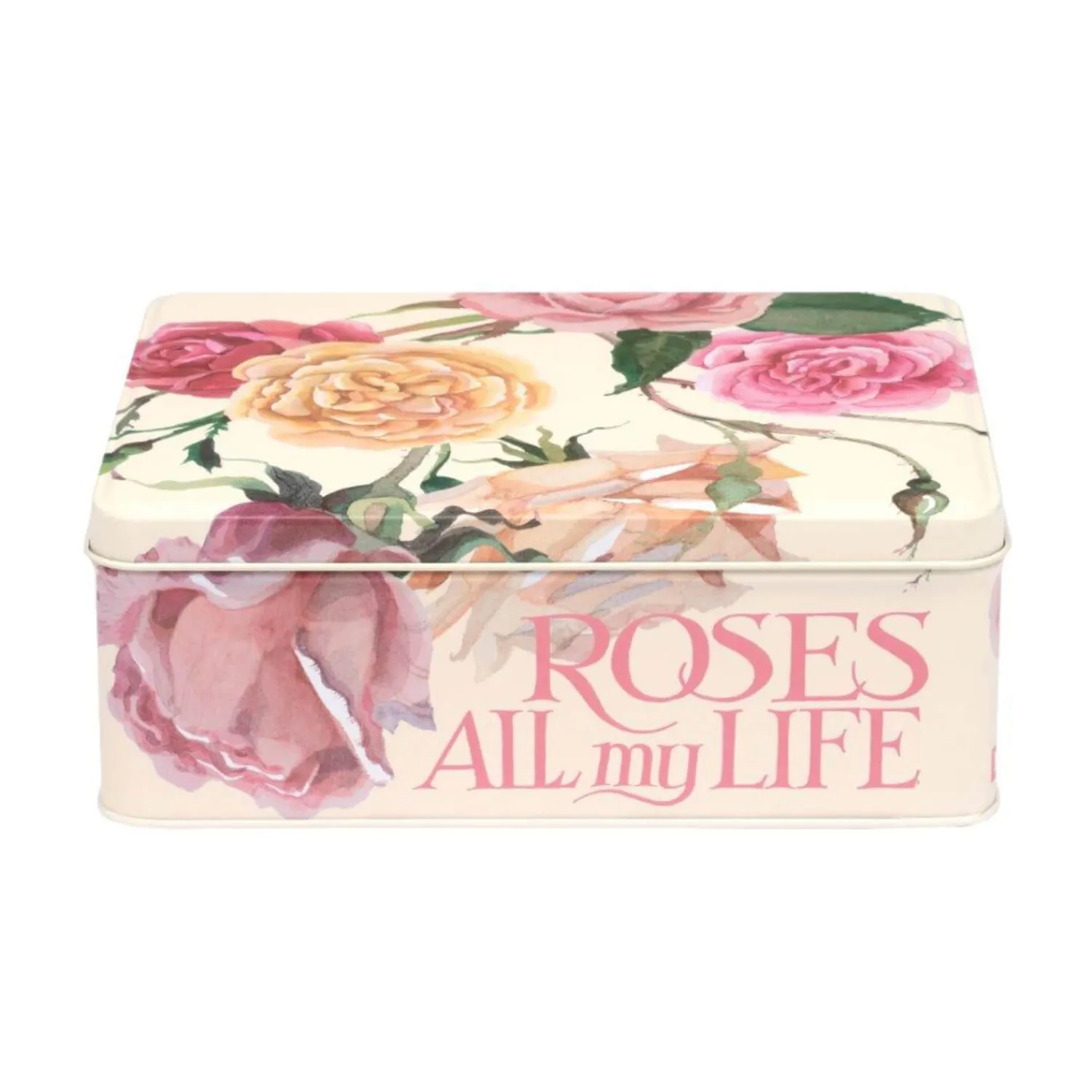 EMMA BRIDGEWATER Toast Deep Rectangular Tin - Rose & Pink