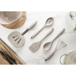 Fusion Twist Silicone Slotted Spoon - Grey