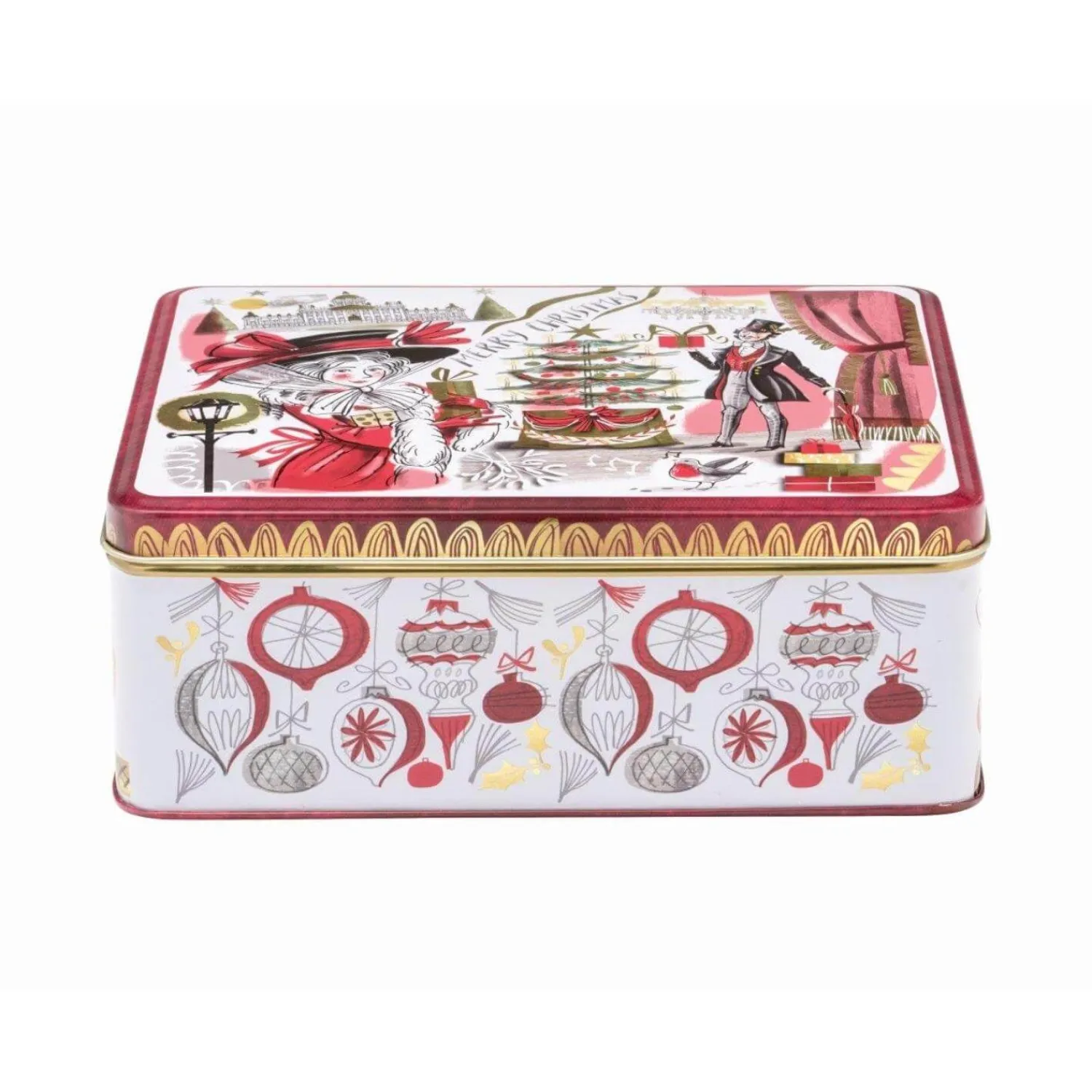 Elite Tins Gillian Martin Christmas Deep Rectangular Tin