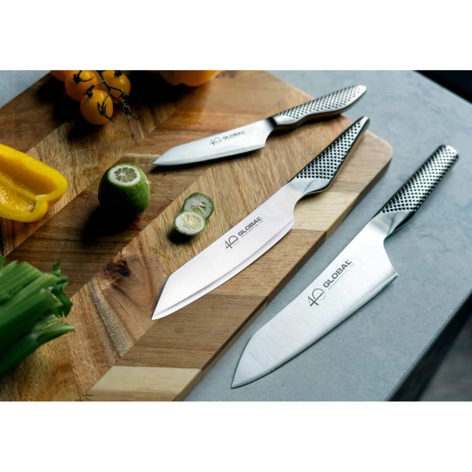 Global Knives Global 40th Anniversary G-458110AB 3-Piece Knife Set
