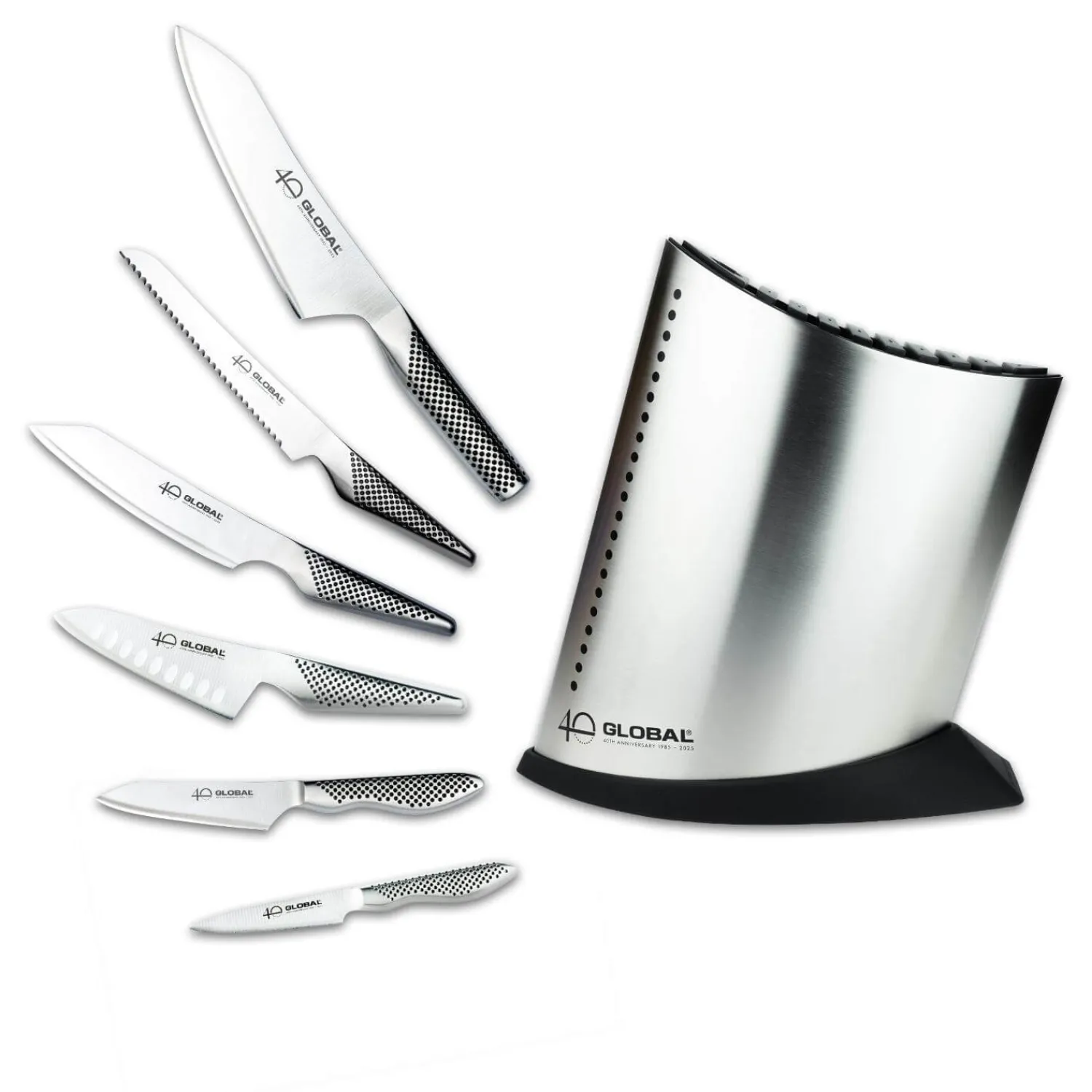Global Knives Global 40th Anniversary G-52AN7-C 7-Piece Knife Block Set