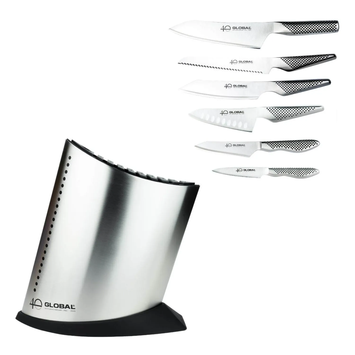 Global Knives Global 40th Anniversary G-52AN7-C 7-Piece Knife Block Set