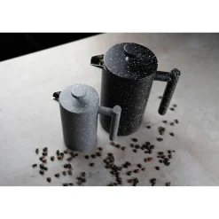 GRUNWERG 8 Cup Cafe Ole Tall Cafetiere - Black Granite