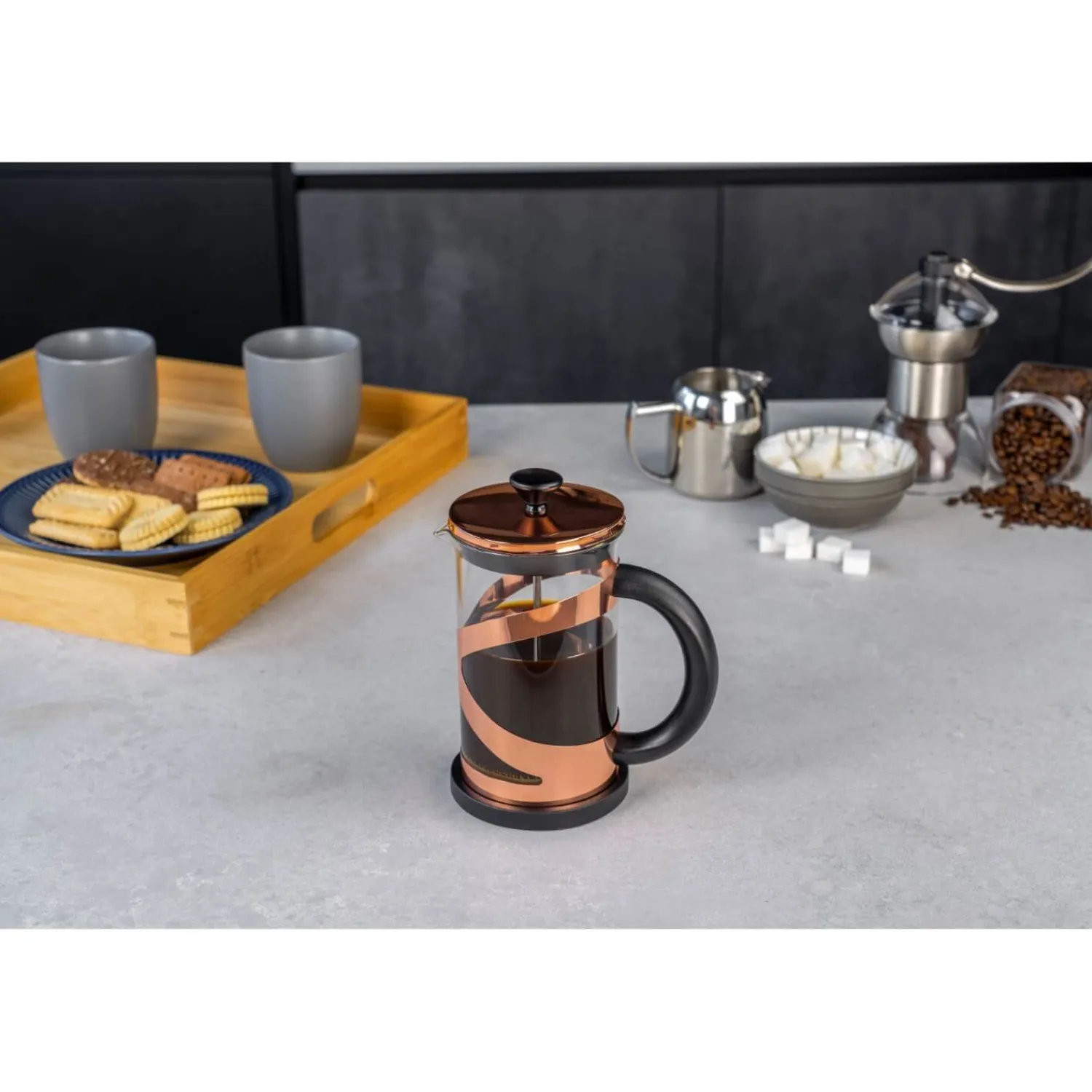 GRUNWERG Classico 6 Cup Cafetiere - Copper