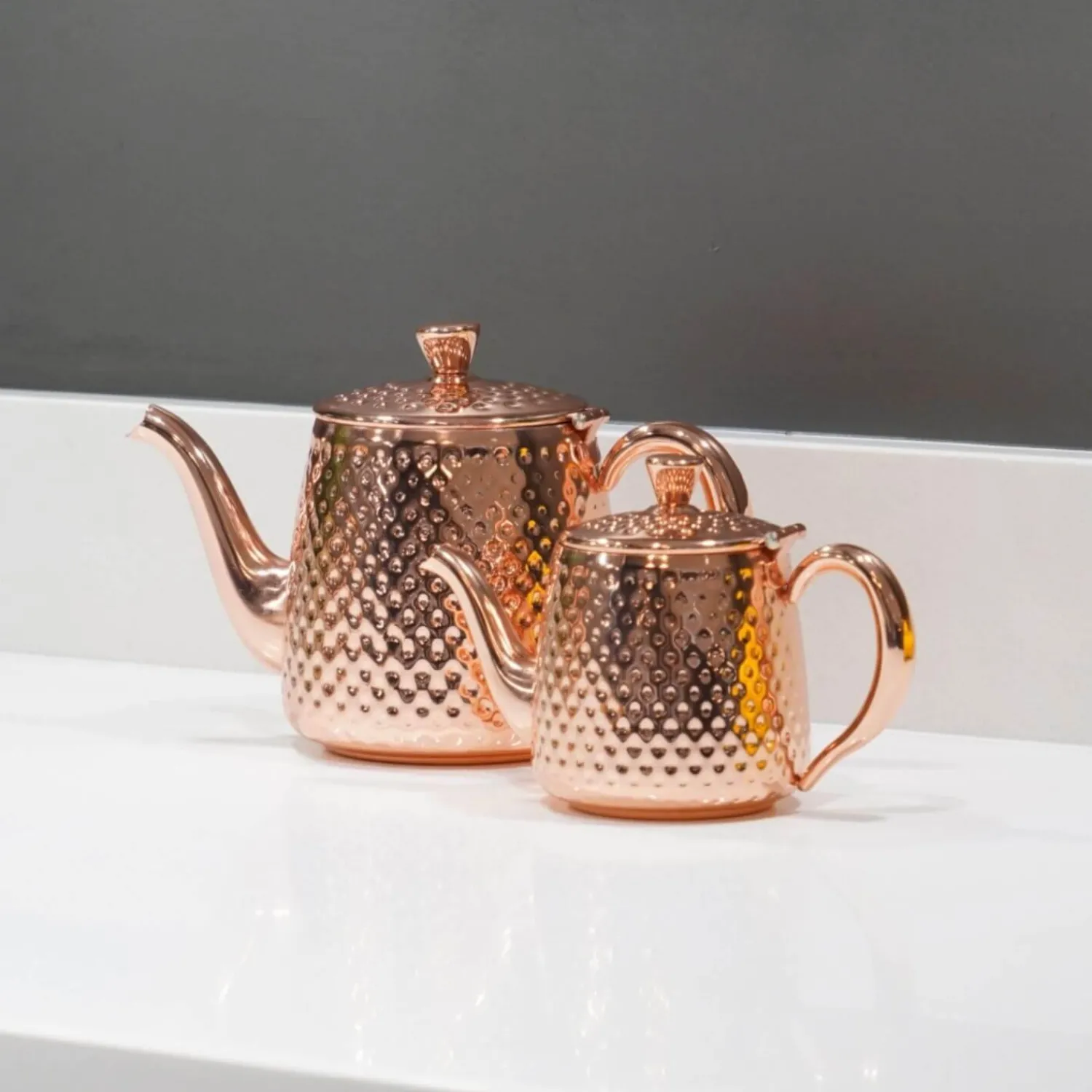 GRUNWERG Sandringham 6 Cup Tea Pot - Copper