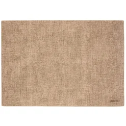 GUZZINI Tiffany Reversible Faux Leather Fabric Placemat - Sand