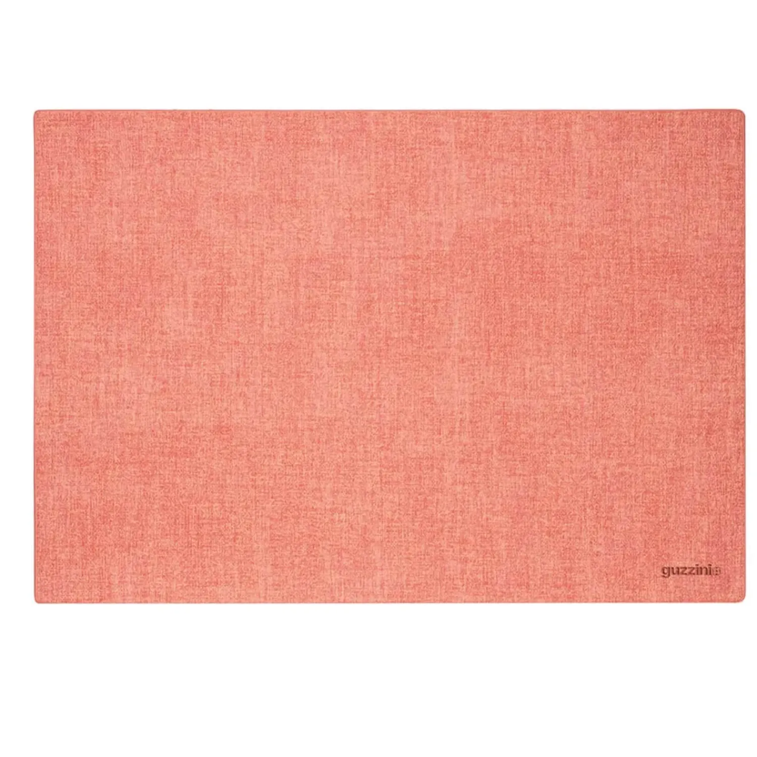 GUZZINI Tiffany Reversible Faux Leather Fabric Placemat - Coral