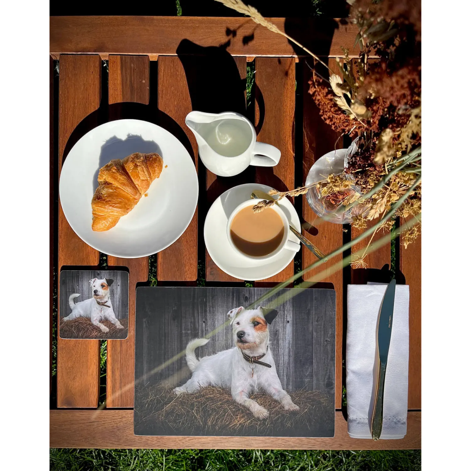 iStyle Rural Roots Rectangular Glass Worktop Saver - Jack Russell