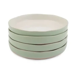 Jamie Oliver Big Love Stoneware Set Of 4 22cm Dishy Bowls - Green