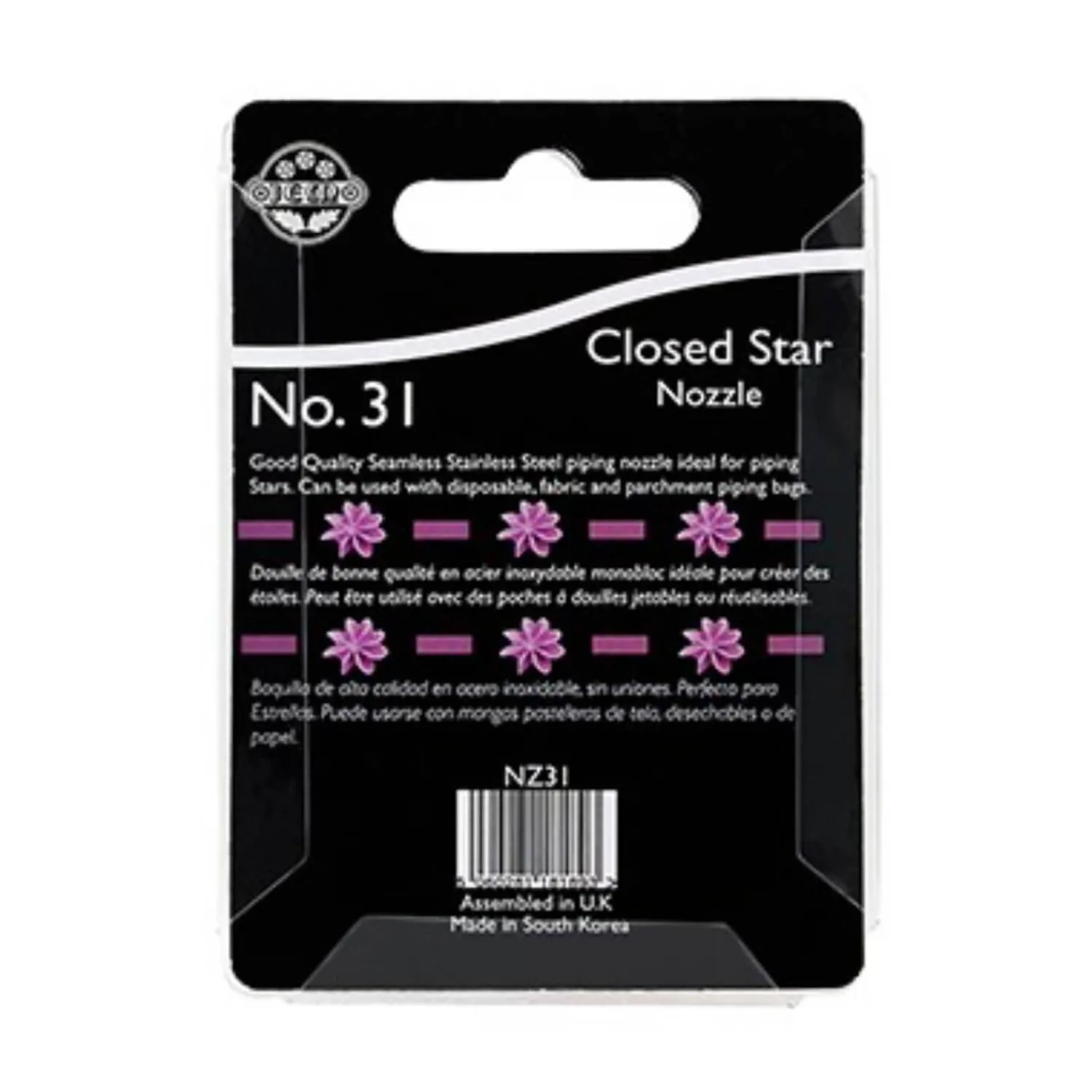 JEM No 31 Icing Nozzle - Closed Star