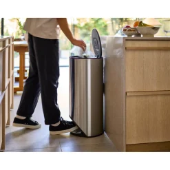 Joseph Joseph Arc 30 Litre Easy-Push Pedal Bin - Stainless Steel