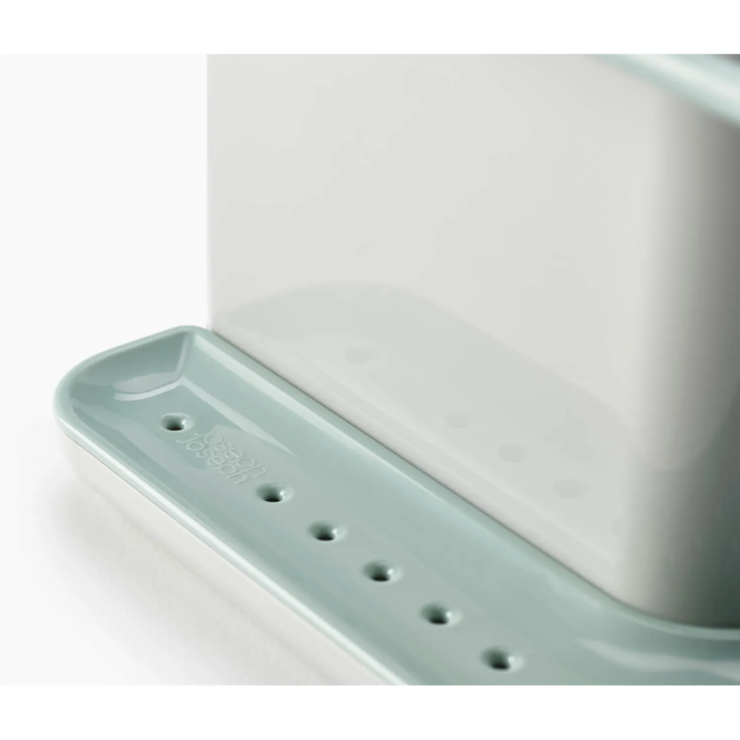 Joseph Joseph Caddy Sink Tidy - Light Stone & Sage Green