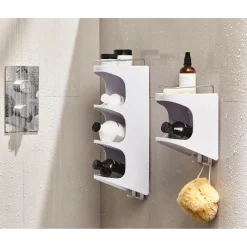 Joseph Joseph Capsule 2 Tier Shower Shelf - White