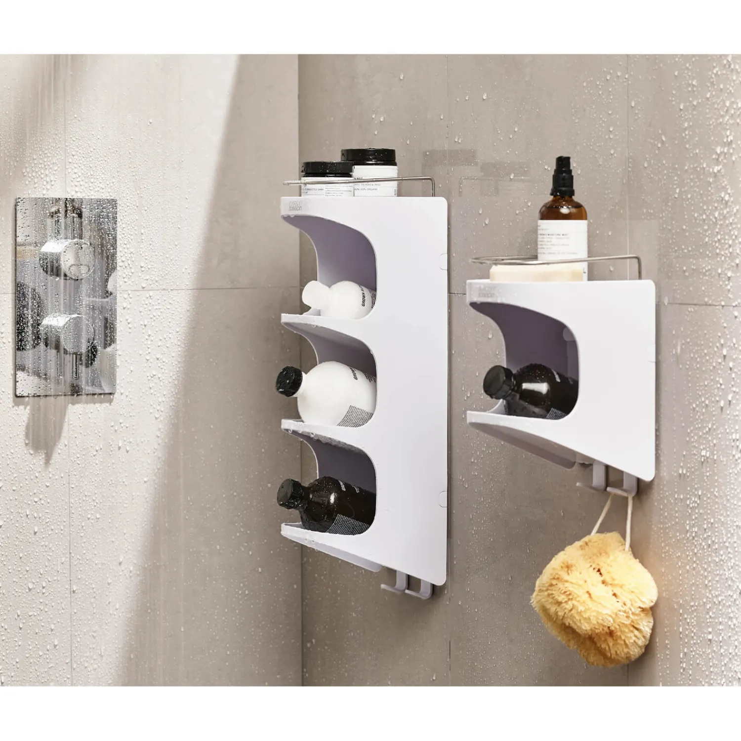 Joseph Joseph Capsule 2 Tier Shower Shelf - White
