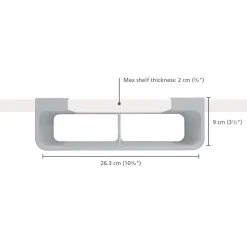 Joseph Joseph Cupboard Store Film Foil & Bag Organiser - Grey