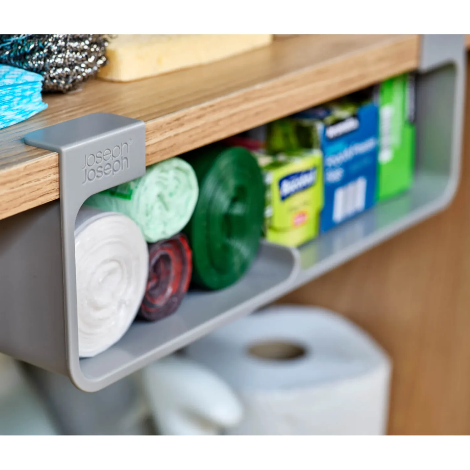 Joseph Joseph CupboardStore™ Grey Film, Foil & Bag Organiser - Large