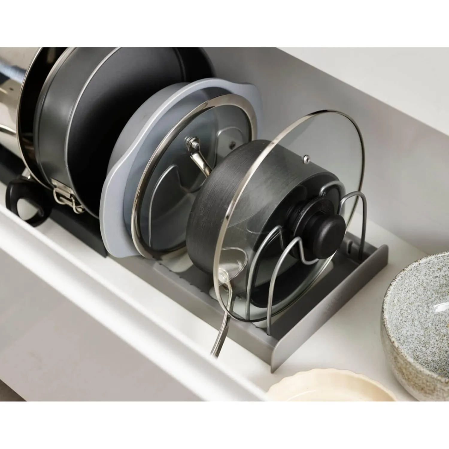 Joseph Joseph DrawerStore Expanding Cookware Organisation Rack - Grey