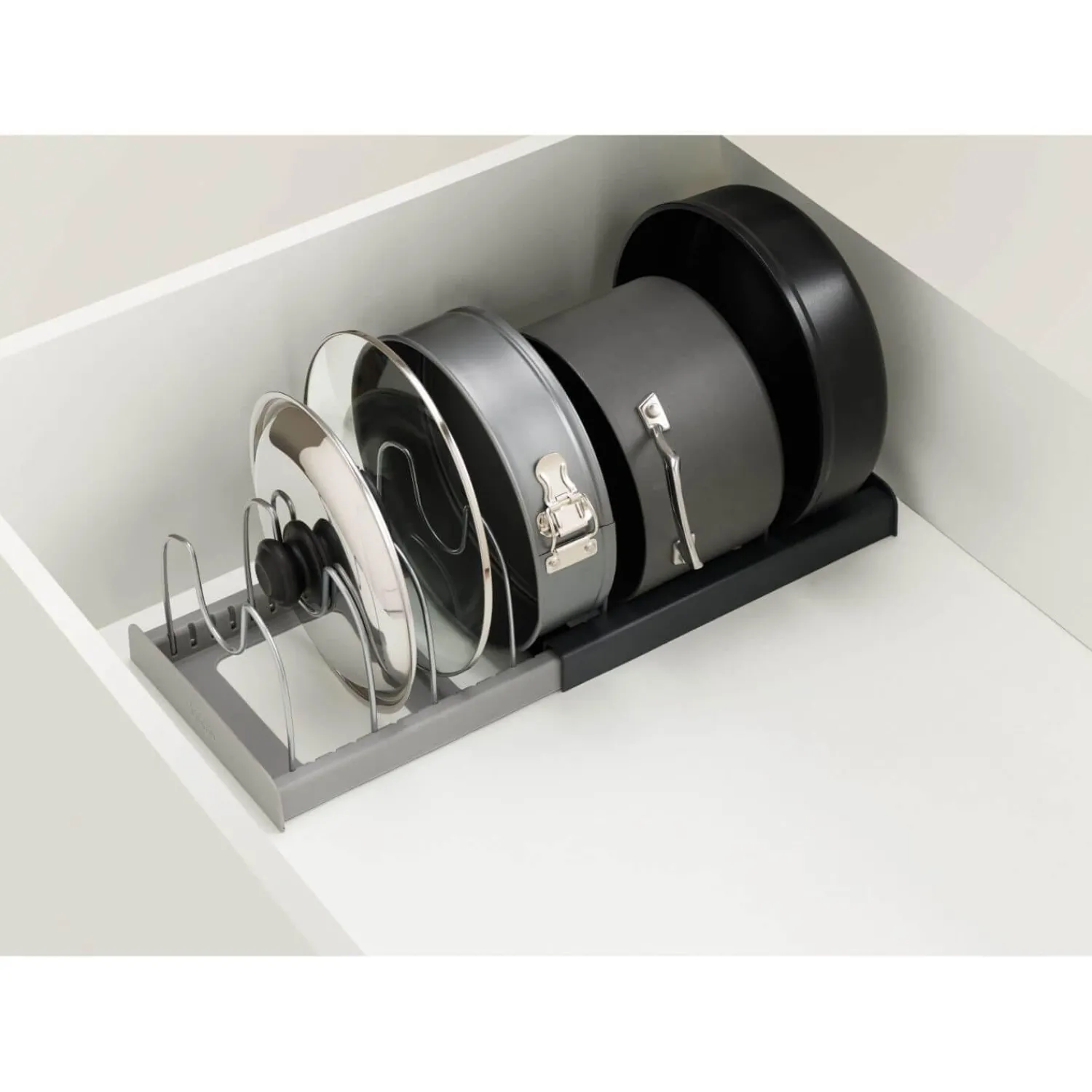 Joseph Joseph DrawerStore Expanding Cookware Organisation Rack - Grey