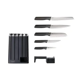 Joseph Joseph Elevate Slim 5 Piece Kitchen Knife Block