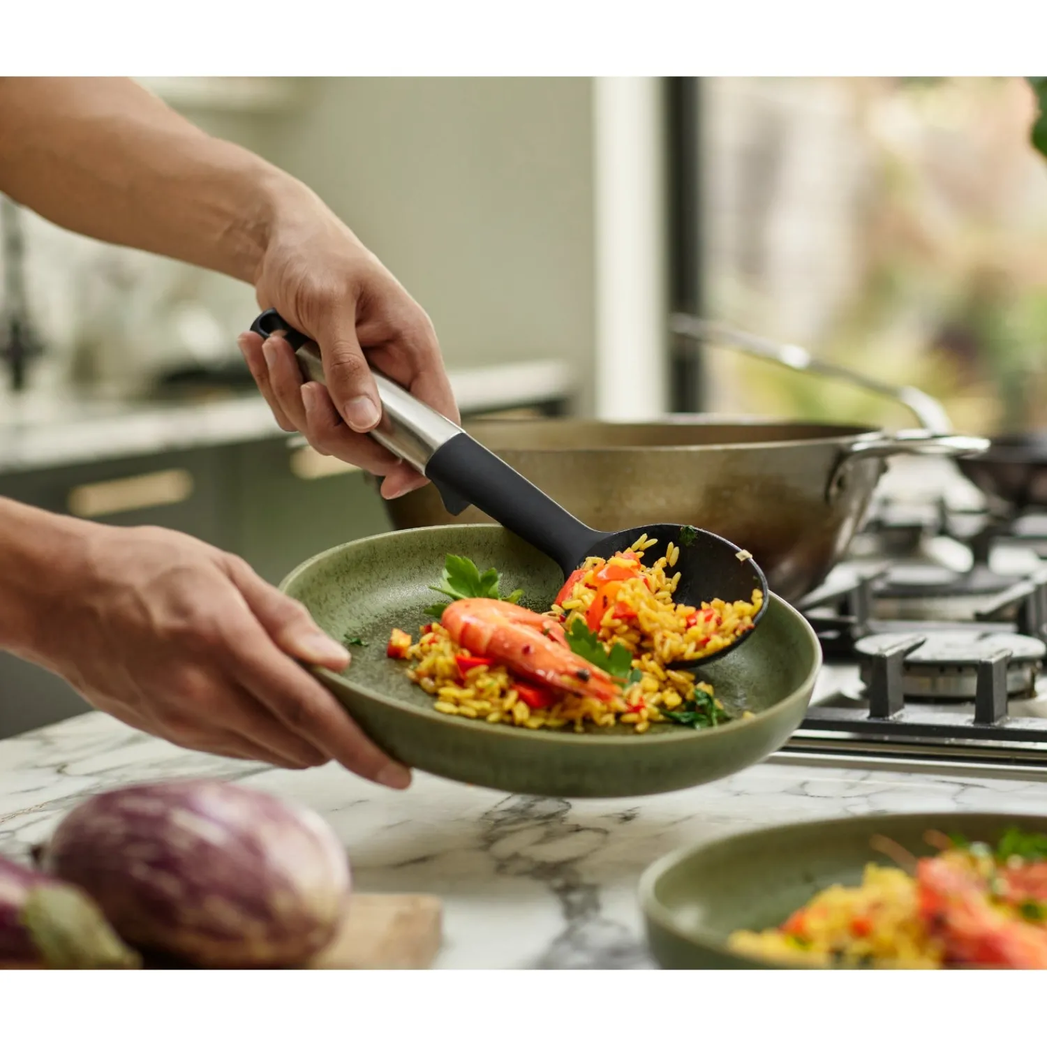 Joseph Joseph Elevate Stainless Steel & Silicone Utensil 5-Piece Carousel Set