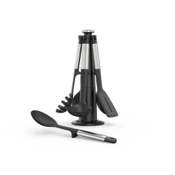 Joseph Joseph Elevate Stainless Steel & Silicone Utensil 5-Piece Carousel Set