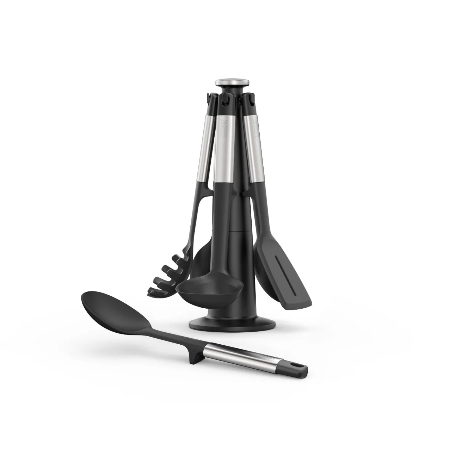 Joseph Joseph Elevate Stainless Steel & Silicone Utensil 5-Piece Carousel Set