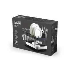 Joseph Joseph Excel 2-Tier Steel Dish Rack - Grey