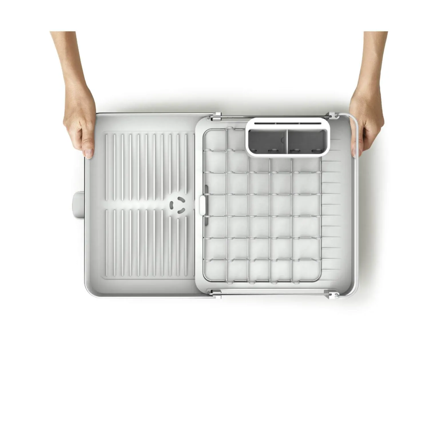 Joseph Joseph Extend Steel Expandable Dish Rack - Light Stone